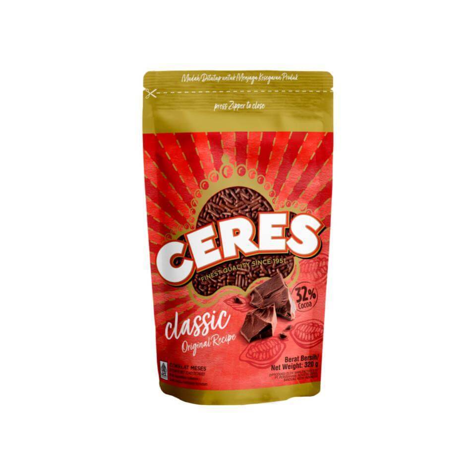 Ceres Classic Original Ziplock 320gram/meses coklat premium