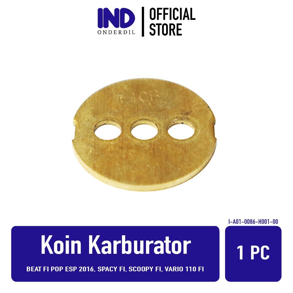 IND Onderdil Koin Karburator Beat FI Pop eSP 2016 & Spacy & Scoopy & Vario 110 Throttle Coin Body Ca