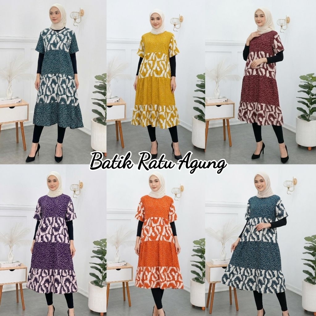 Daster Klok Susun / Daster Batik / Daster Batik Cap / Busui Friendly / Daster Rayon Premium / Daster