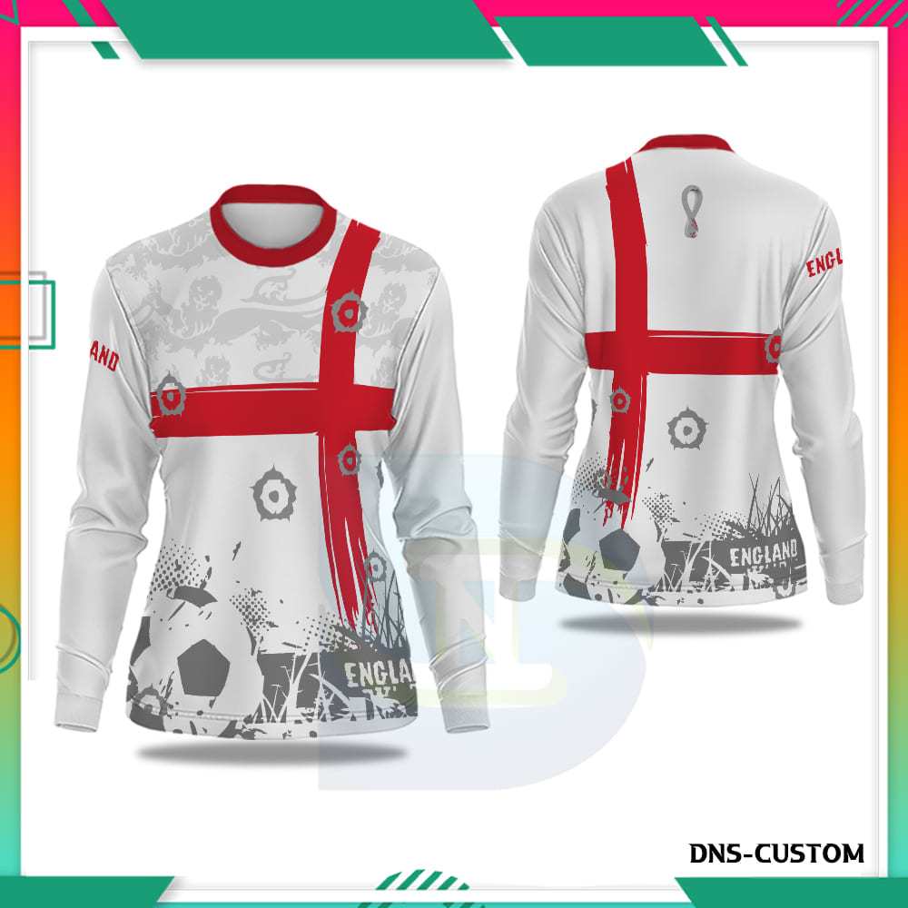 KAOS WANITA PIALA DUNIA 2026/JERSEY WORLD CUP ENGLAND/BAJU PIALA DUNIA INGGRIS