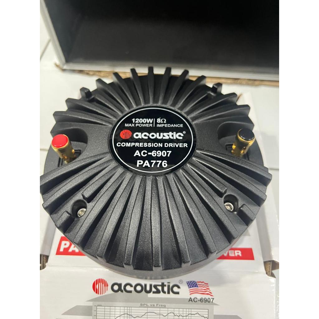 Driver Tweeter Acoustic PA776 PA 776 1200 Watt Maxx Coil 2,85 inchi Original Model Baut Bisa Spool U