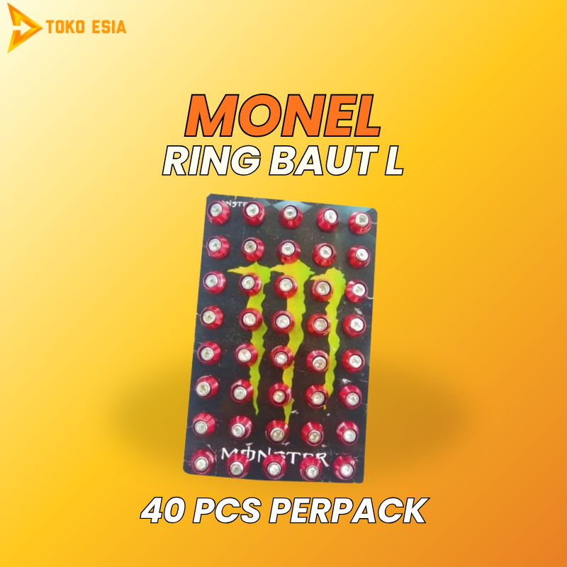 Ring Monel - Baut L Body Motor Variasi 40pcs - Baut Monel Motor Universal