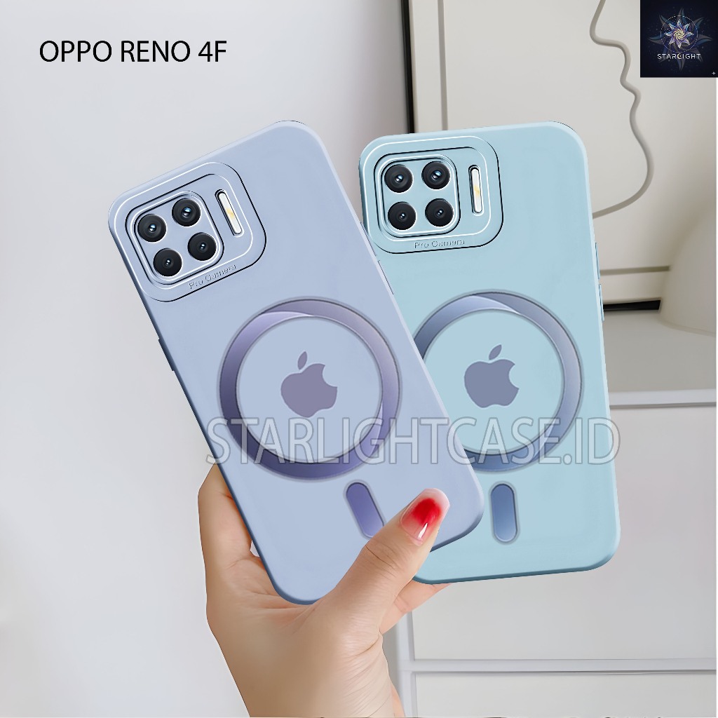 Case hp Oppo Reno 4F / 4 / 4pro / 5 / 5F / 6 Softcase Procamera Logo Iphone Starlight Pelindung Bela