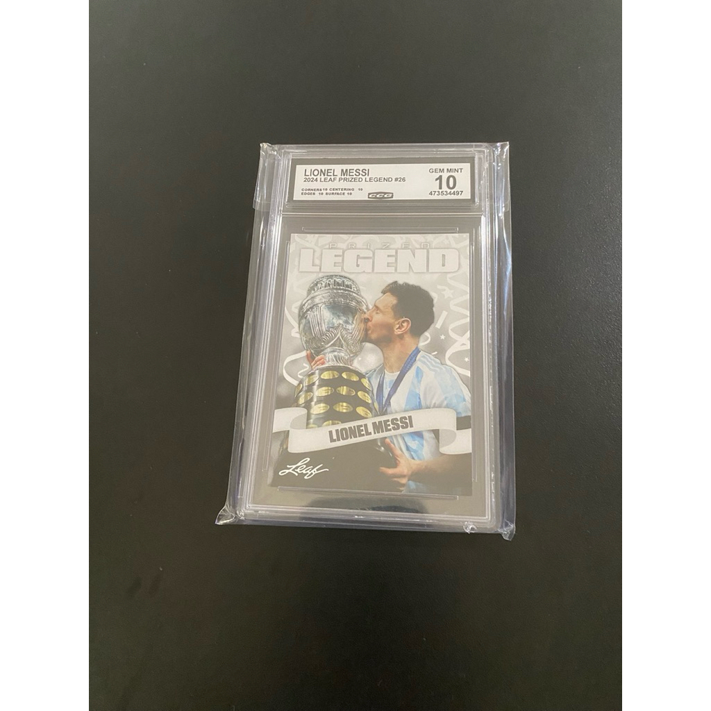2024 Leaf Prized Legend Achievement Lionel Messi Copa America Champions CCG 10