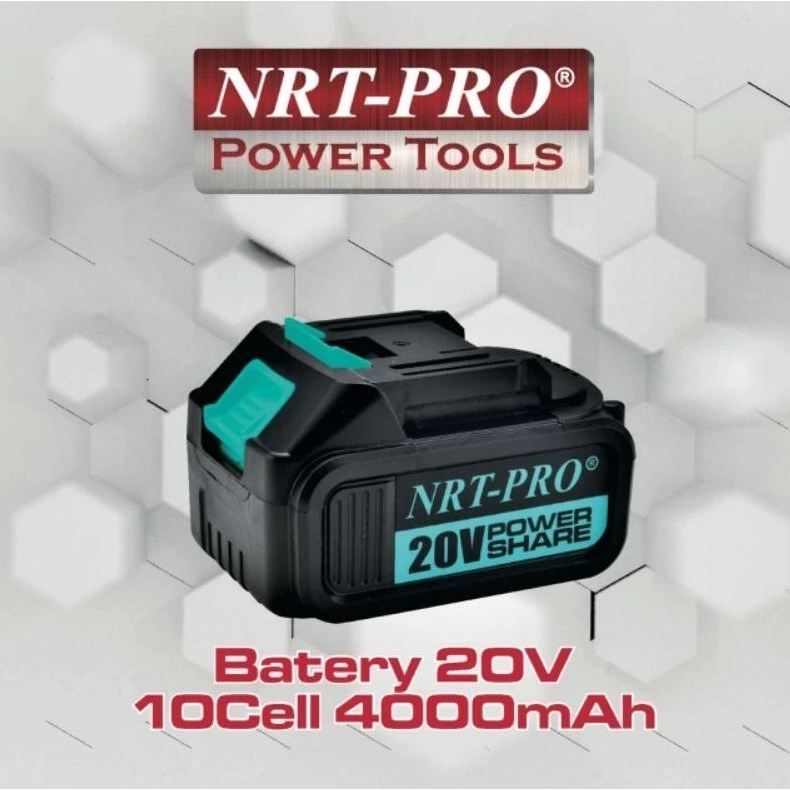 Baterai Nrt 10 Cell 4000 mAh Battery 20v 2Ah 10 Cell Baterai NRT PRO 4A 2000 mAh Tipe LXT Power Tool