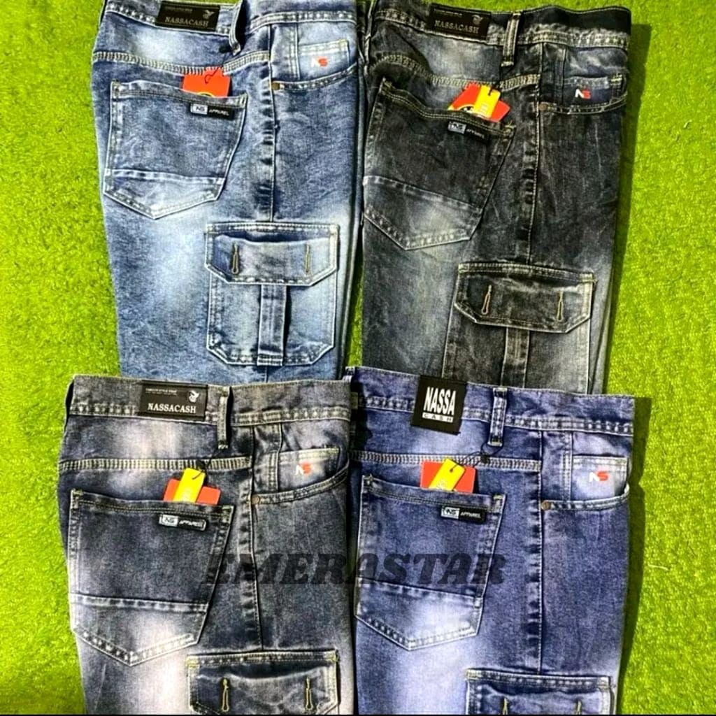 CELANA JEANS DENIM PENDEK PRIA 100% ORIGINAL