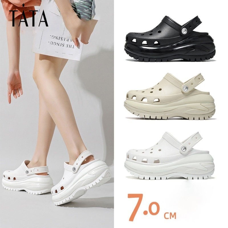 TATA Sandal Kodok Wedges 7cm Wanita Bahan Jelly Fuji Premium