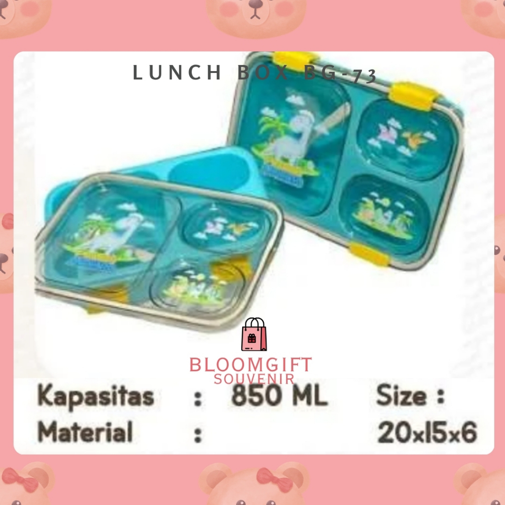 BENTO BOX - lunch box , box makanan siang/Souvenir Ultah/Souvenir Tempat bekal