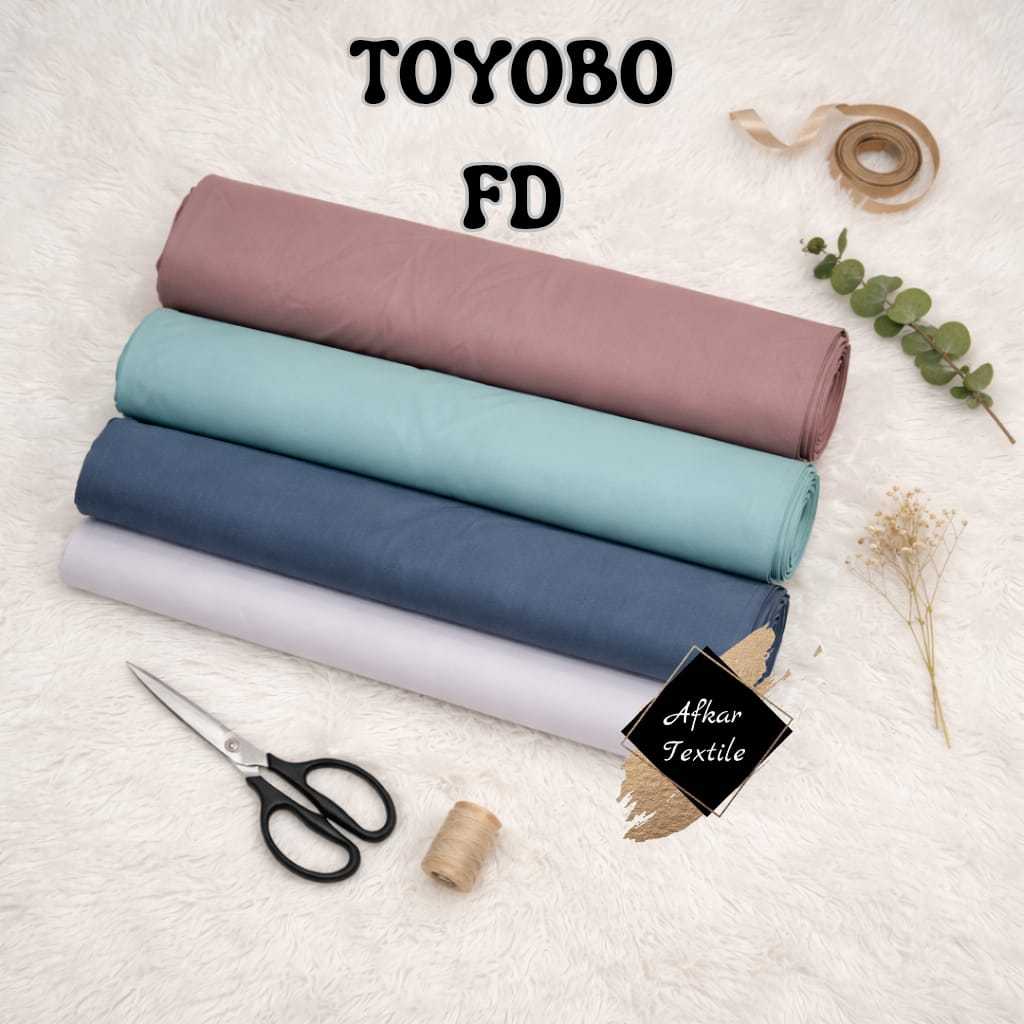 Kain Katun Toyobo FD - Original FD Toyobo Made By FODU [Exclusive With Spun Cationic Yarn - Silk Fin
