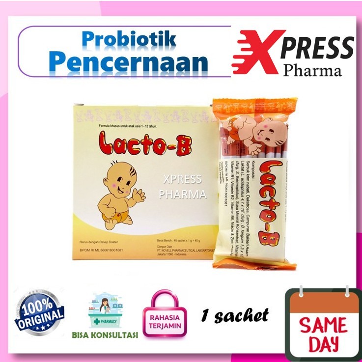 XPRESS  Lacto B Diare Anak Serbuk Sachet Obat Lacto-B Lacto B Lakto Zr