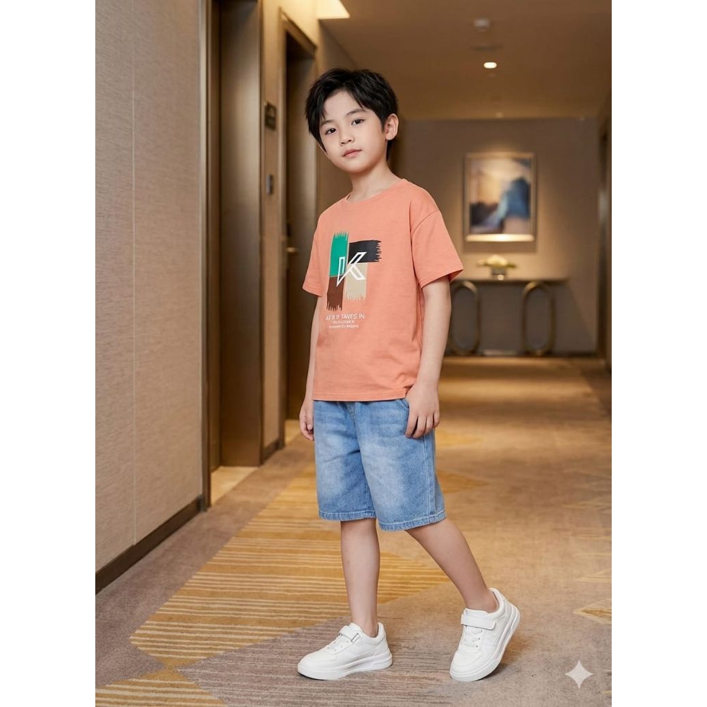 (COD) 7-10 Thn // Setelan jeans Anak Import// Baju Anak Laki-laki// Kado Ulang Tahun