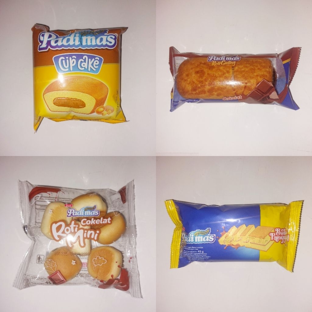 Padi Mas Roti Cup Cake Bolu Panggang Guling Mini
