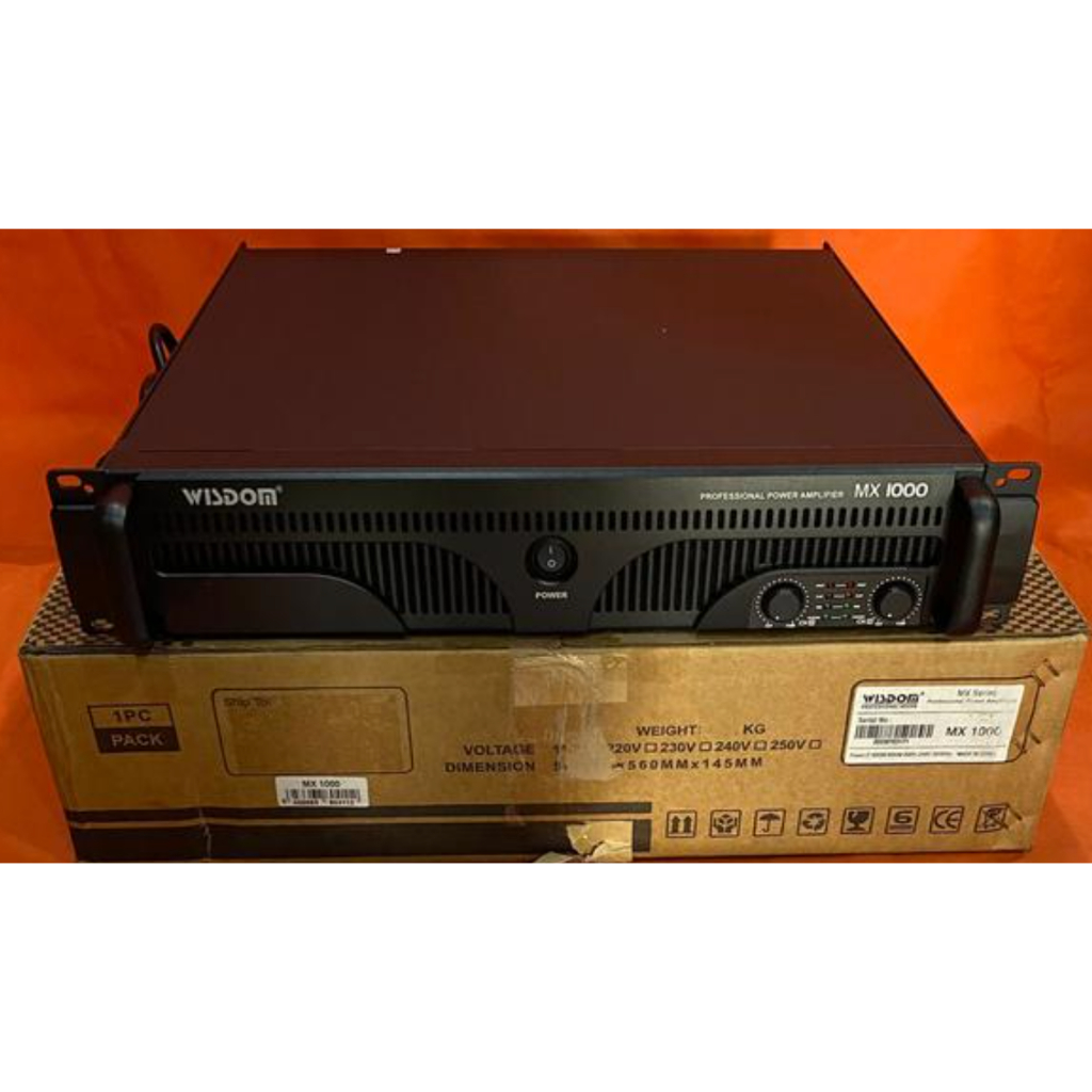 POWER AMPLIFIER WISDOM MX-800 / MX-1000 / MX-1200 – ORIGINAL – MX800 / MX1000 / MX1200