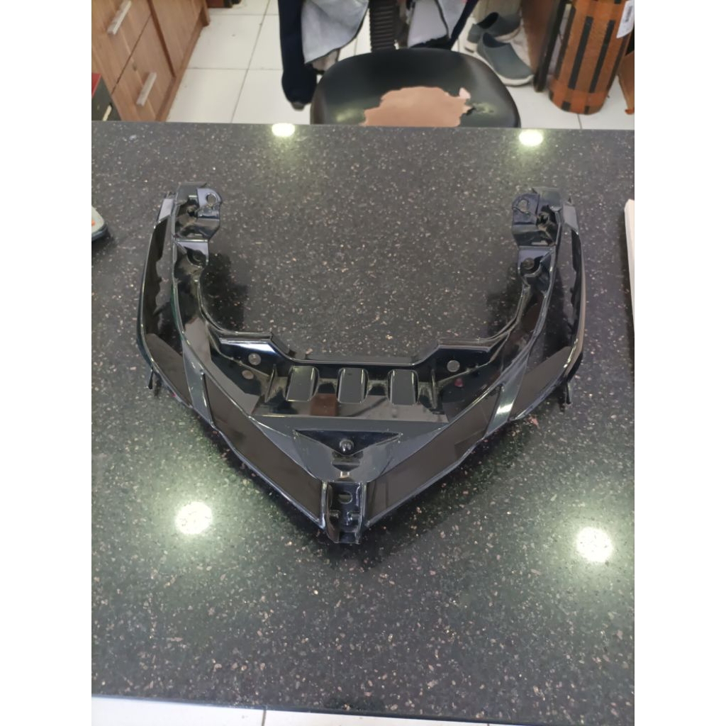 cover frame luar alis headlamp aerox new connected