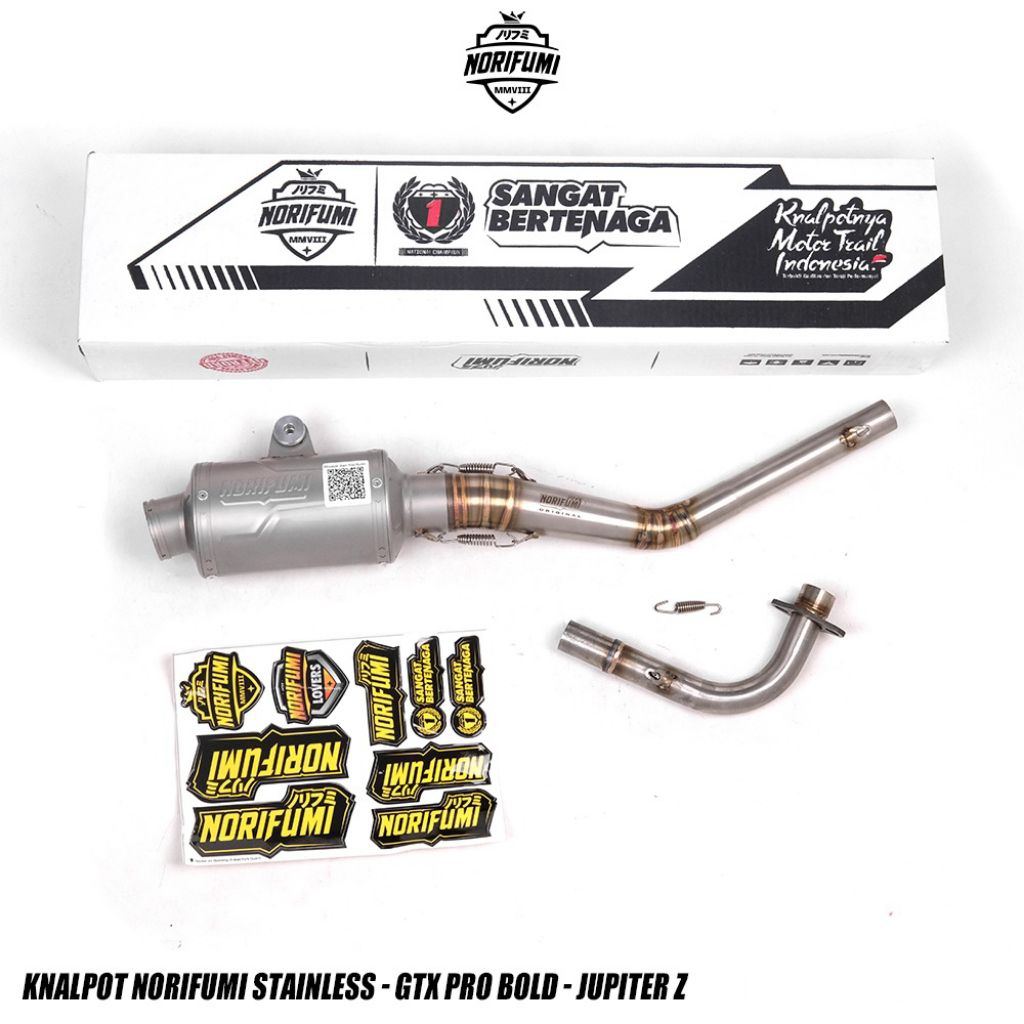 Knalpot Norifumi GTX BOLD Jupiter Z gtx pro stainles original bore up