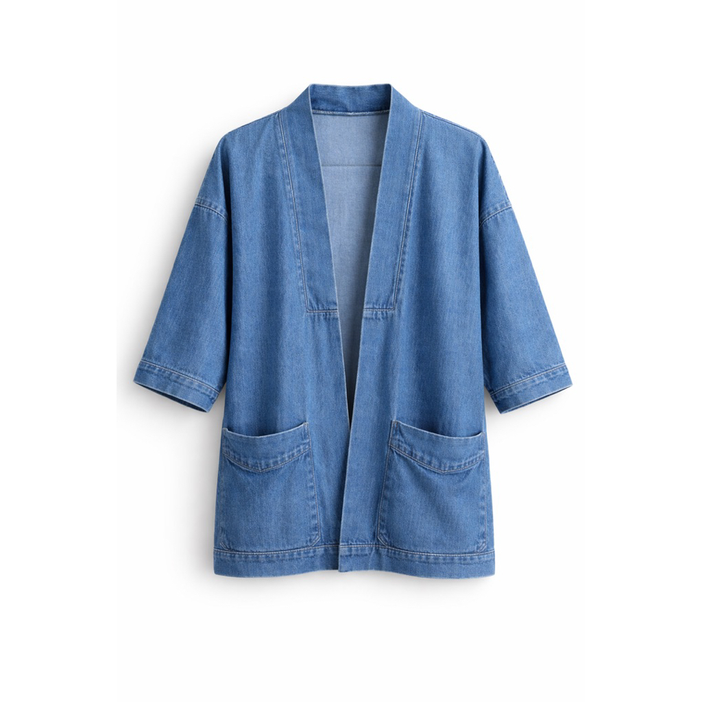 PRELOVED OUTER JEANS KIMONO