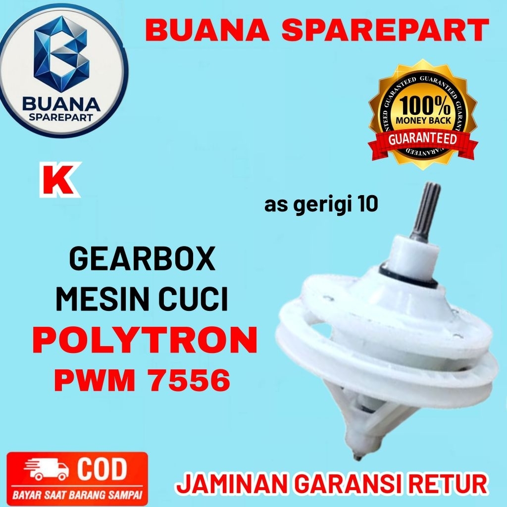 Pulsator mesin cuci POLYTRON PWM 7556 as gerigi 10