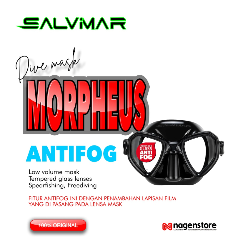 Salvimar Morpheus ANTIFOG Mask Freedive Spearfishing Masker Freediving Salvimar