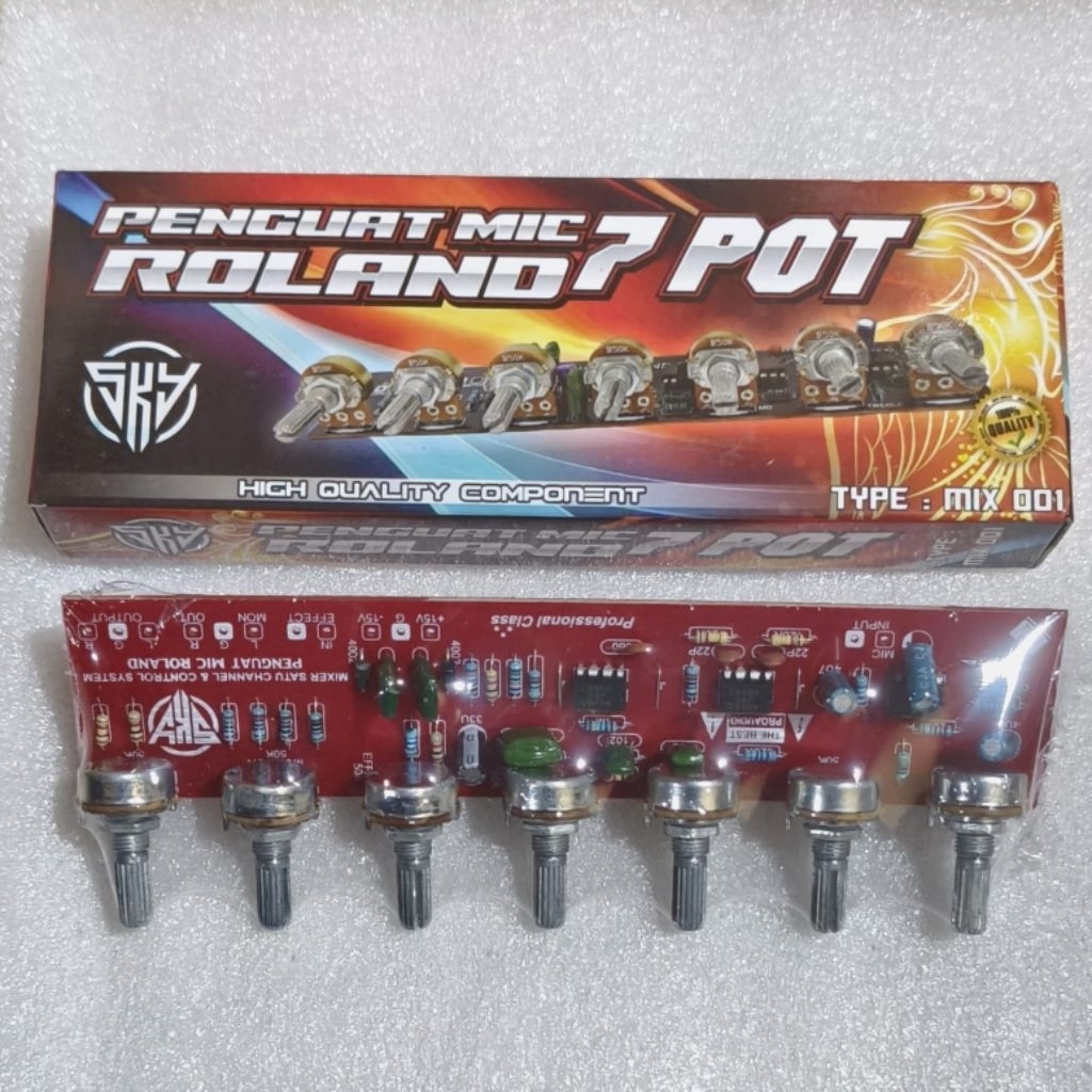 Penguat Mic Mixer 7 Potensio Roland SKY 001