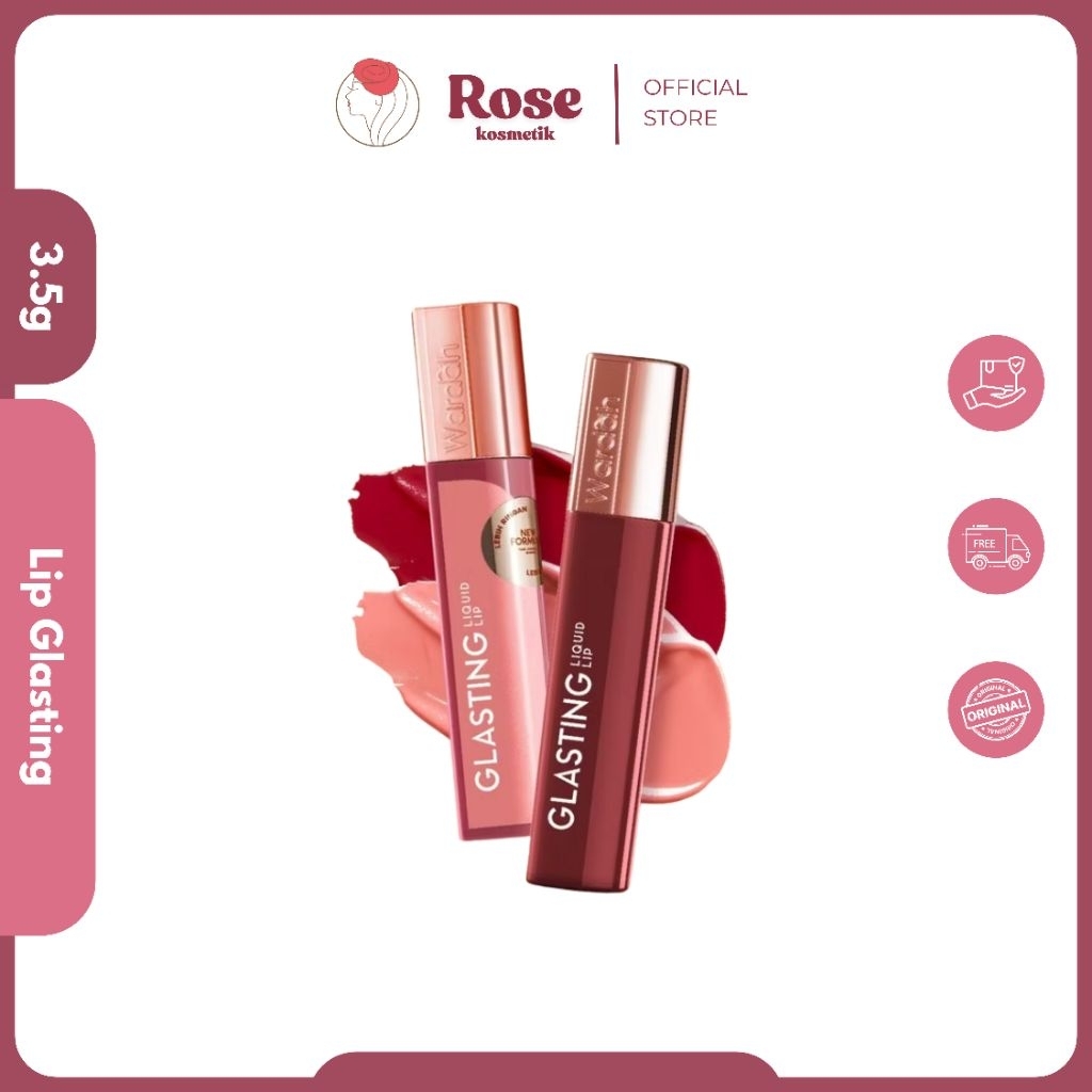 Wardah Glasting Liquid Lip Cream | Lip Cream Matte Glossy Terbaru Wardah | Lip Cream Baru Wardah Tah