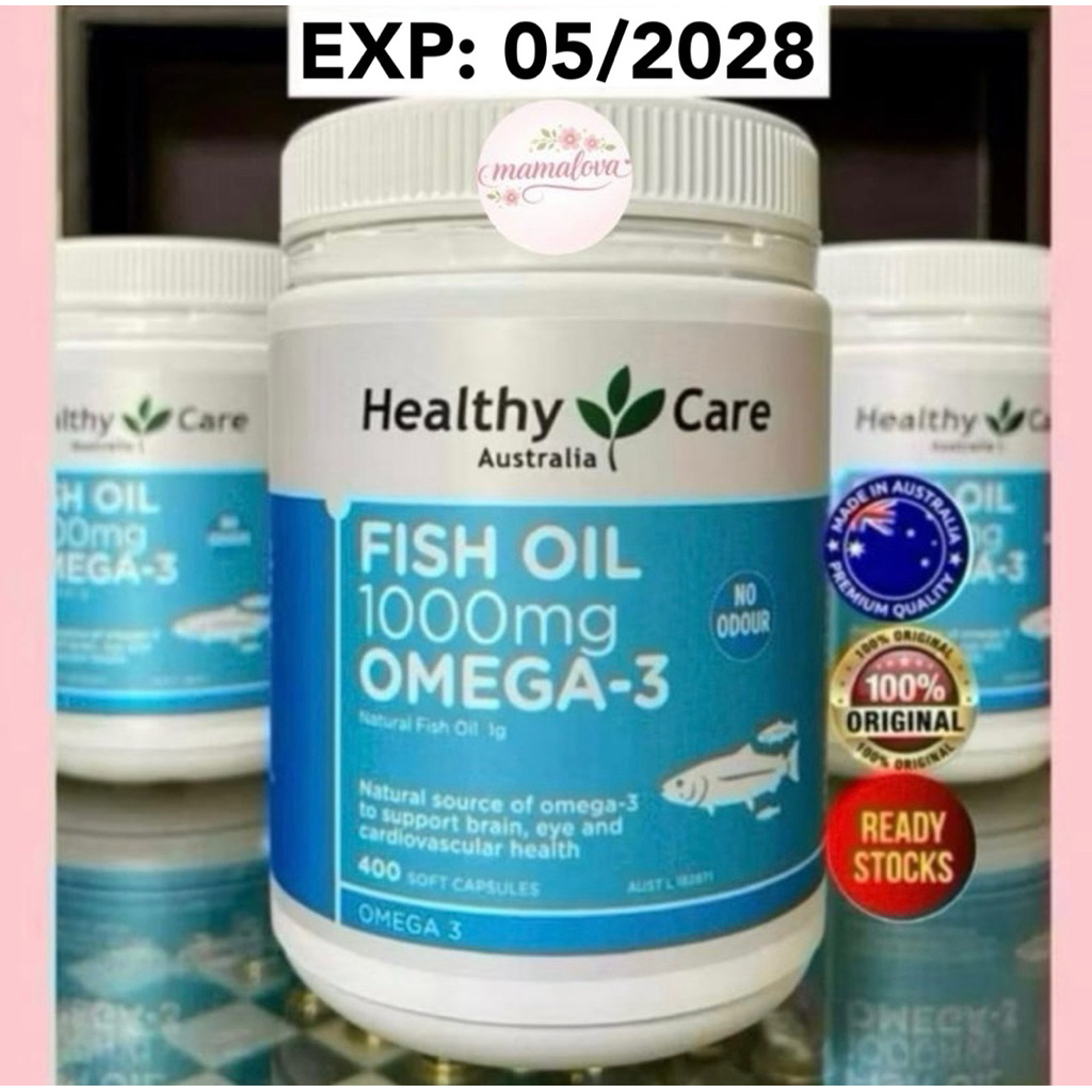 Healthy Care Fish Oil 1000mg Omega 3 400 Capsules Fish Oil 1000mg Krill Oil 400 Capsules Healthy Car