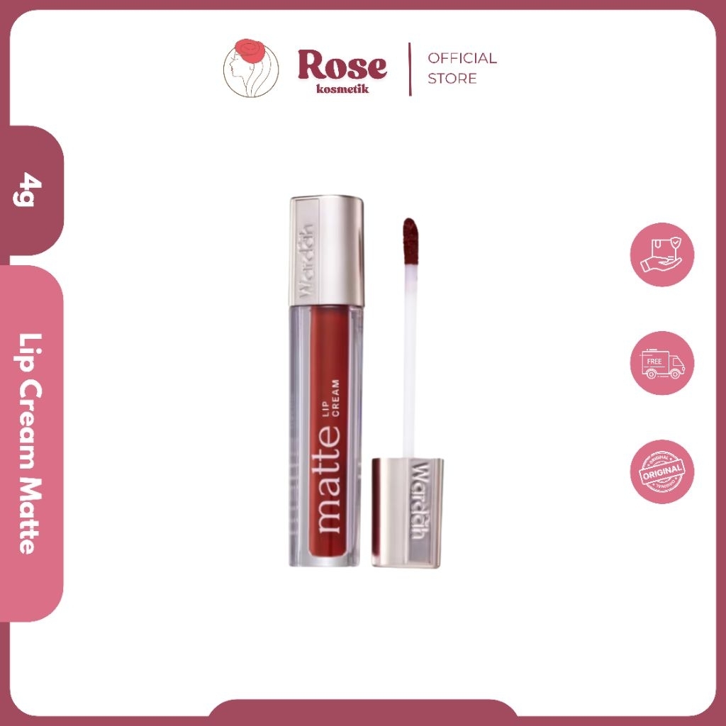 Wardah Exclusive Matte Lip Cream | Warna Intense dan Tahan Lama | Matte Finish | Teksture Creamy | L
