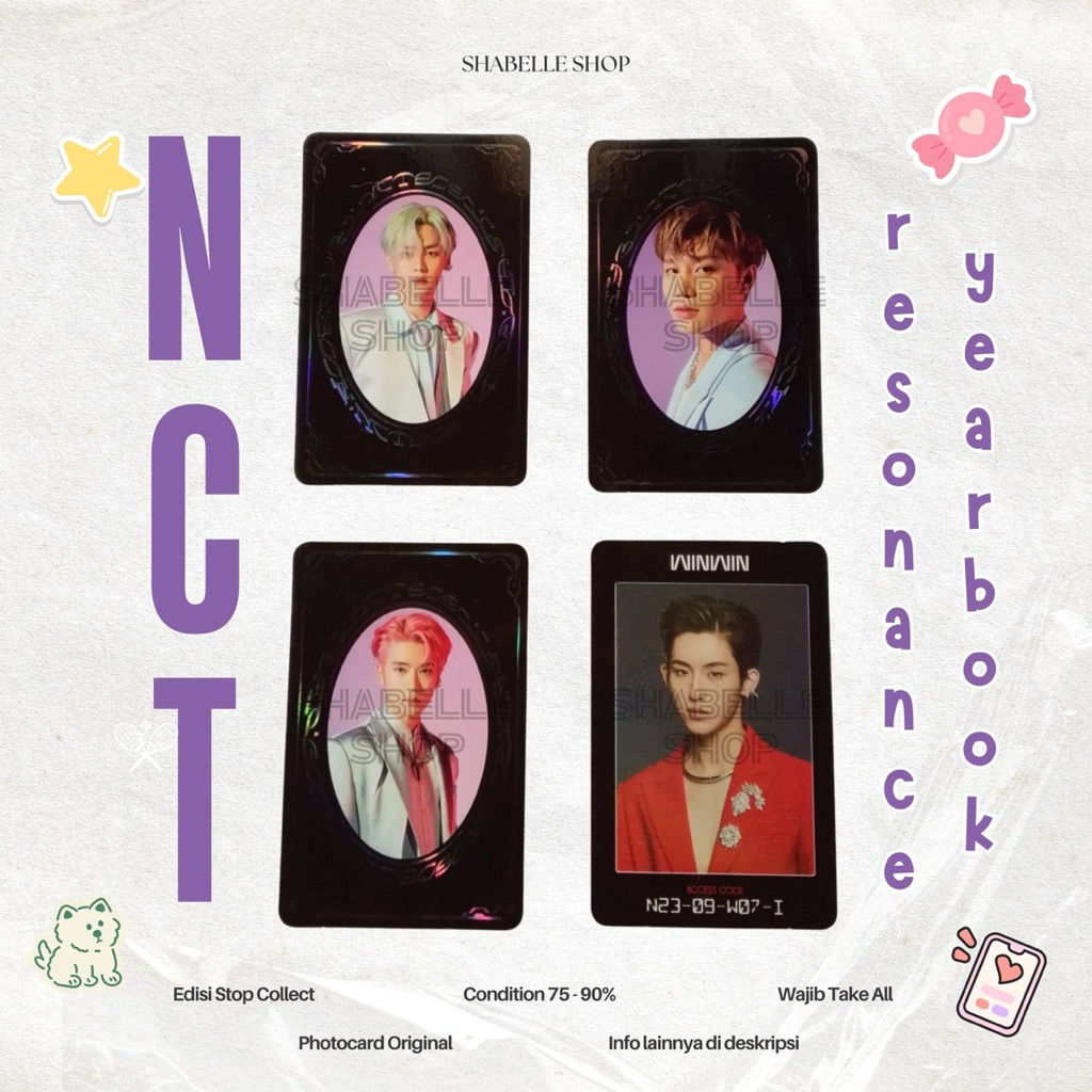 [TAKE ALL] PHOTOCARD NCT PC OFFICIAL RESONANCE YEARBOOK | KUN JAEHYUN WINWIN