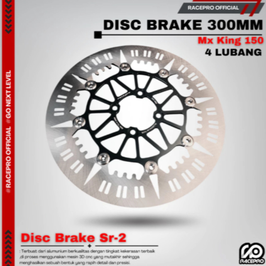 Disc Brake Cakram Floating 4 Lubang 300 mm Racepro Sr-1/Sr-2 Disc Mx King 150 Disc Exciter 150/155