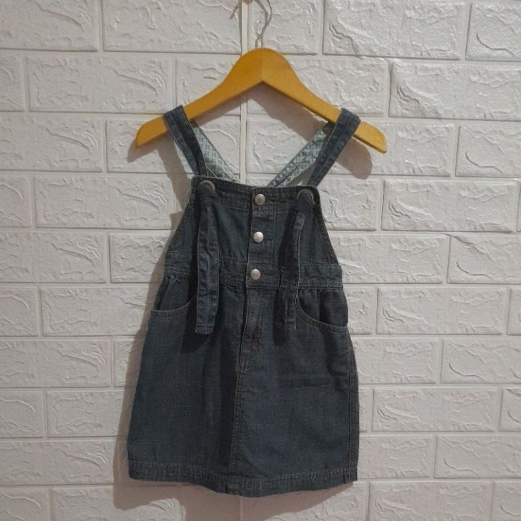 Overall rok jeans anak UNIQLO size 120