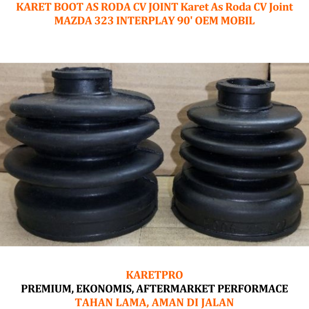 KARET BOOT AS RODA CV JOINT Karet As Roda CV Joint MAZDA 323 INTERPLAY 90' OEM MOBIL