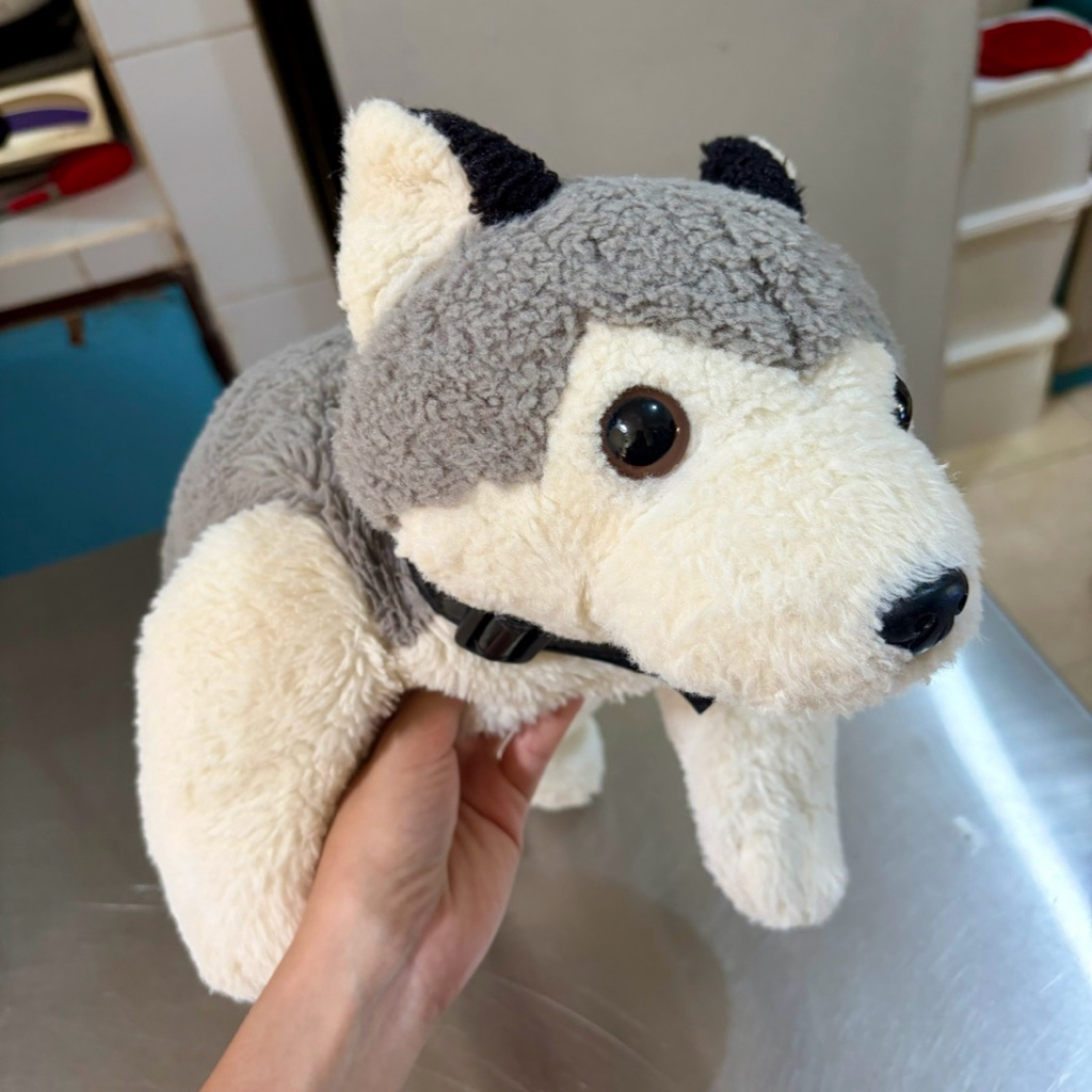 Boneka Anjing Serigala Istana Boneka Ly Little Husky srigala doggy poodle plush