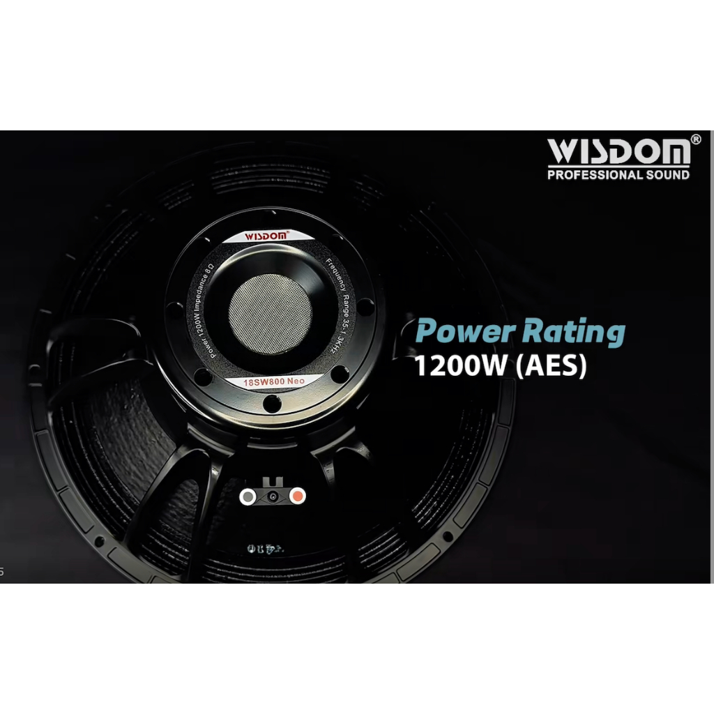 Wisdom 18SW800 Neo – 18 Inch Komponen Wisdom – 18-SW800 Neo / 18 SW 800 NEO