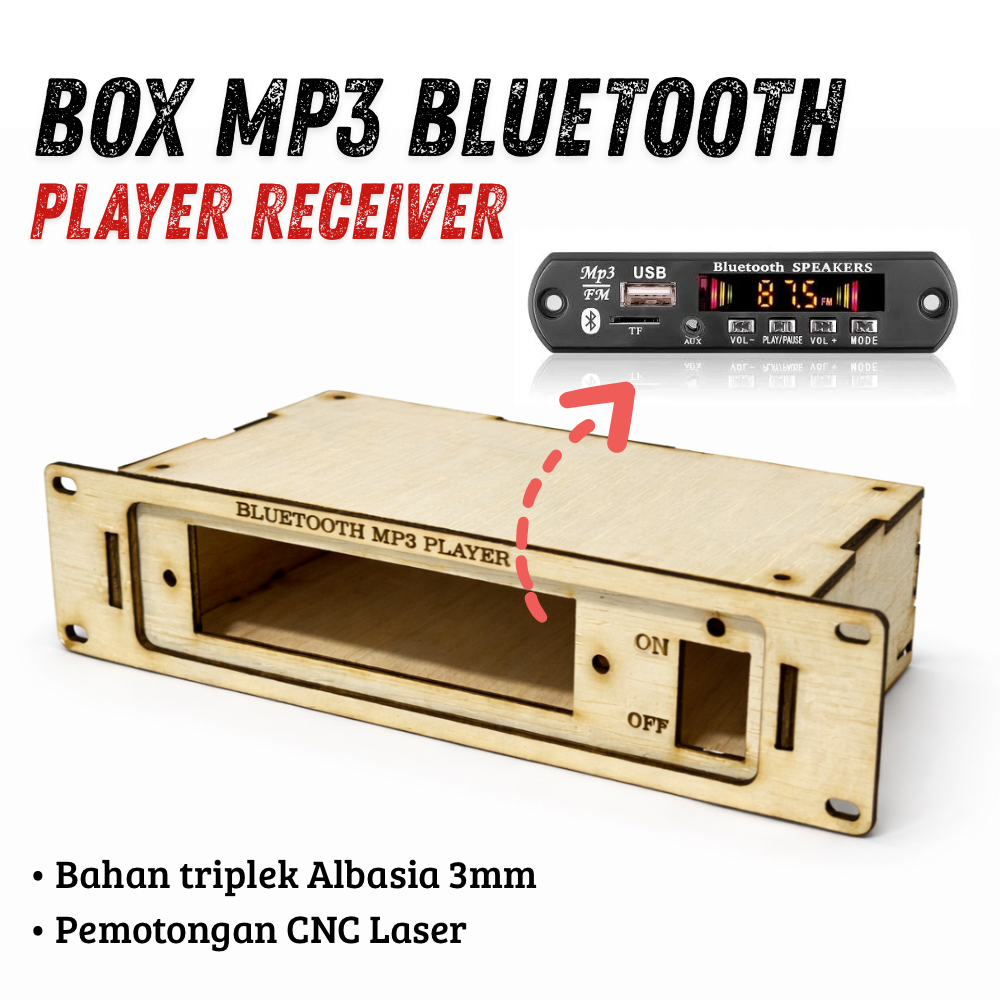Box Miniatur MP3 Bluetooth Player Receiver