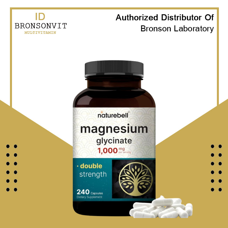Naturebell Magnesium Glycinate 240 Capsules Original USA Bestseller