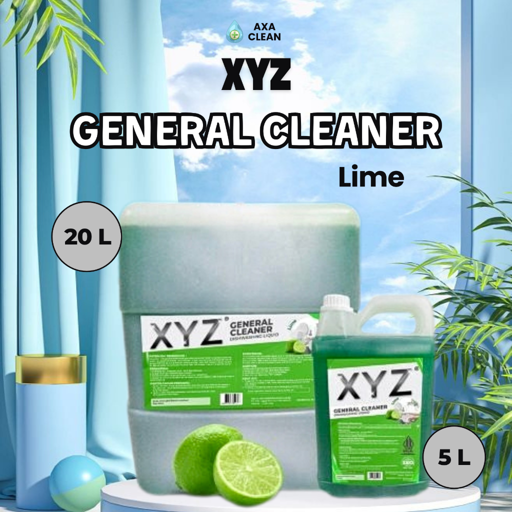 XYZ General Cleaner Lime Dishwash Pembersih Industrial Serbaguna Multifungsi Kemasan 5L & 20L