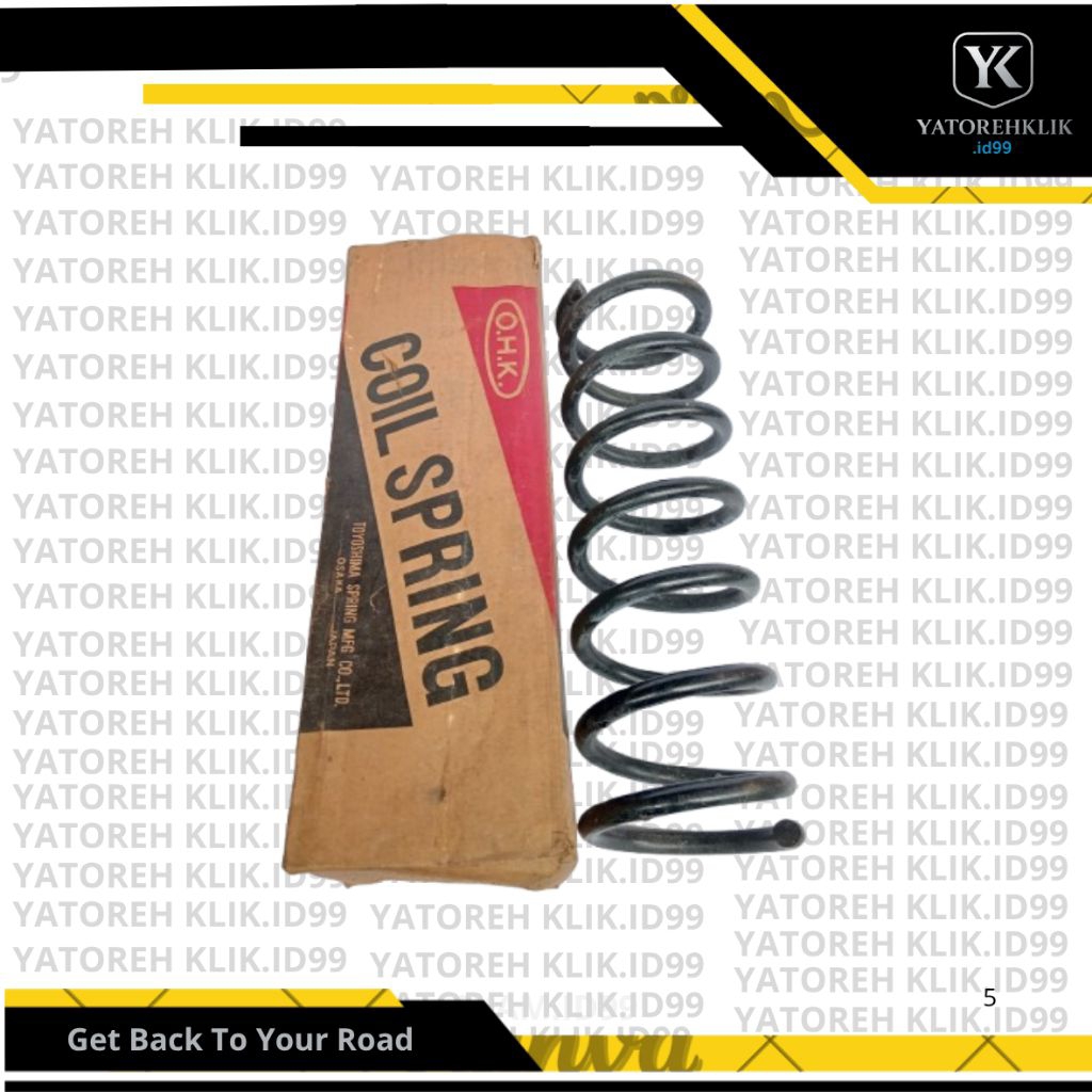 Spiral Mobil Zebra OHK Coil Spring | Per Mobil Zebra Depan/Belakang | Suspensi Sparepart