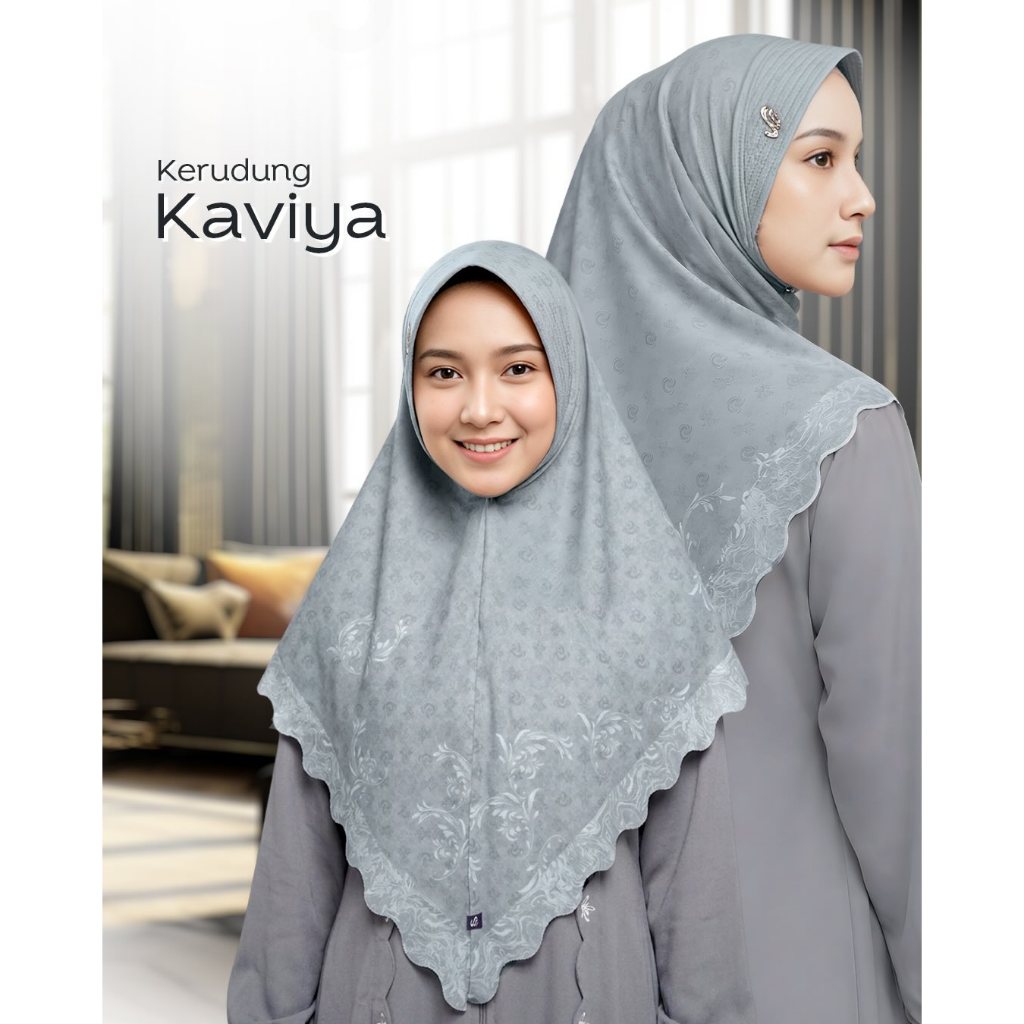 Kerudung instan dewasa Kaviya Exclusive | Jilbab rabbani original | Hijab rabbani | Bergo instan | k