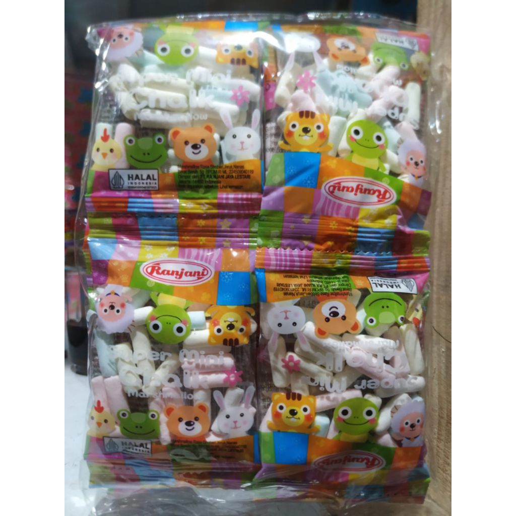 Mini Chalk Marshmallow Rasa Buah - Aneka Rasa, Lembut, Bentuk Unik