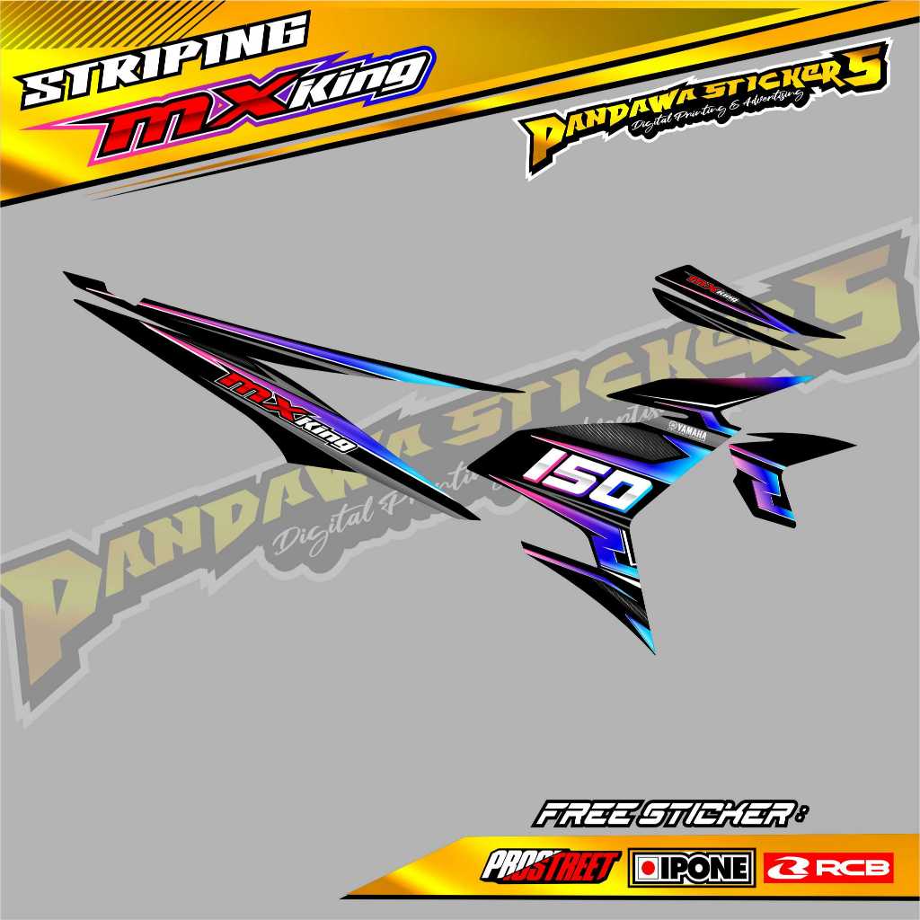 STRIPING VARIASI YAMAHA MX KING 150 / STICKER LIST VARIASI MOTOR MX KING