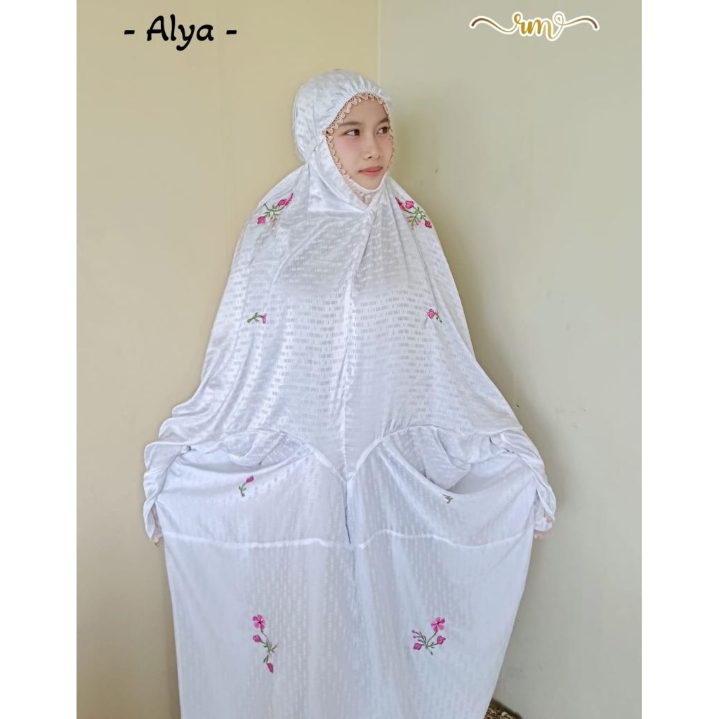 MUKENA SUTRA BLITZ TERUSAN MUKENA ALYA BORDIR DEWASA TERUSAN