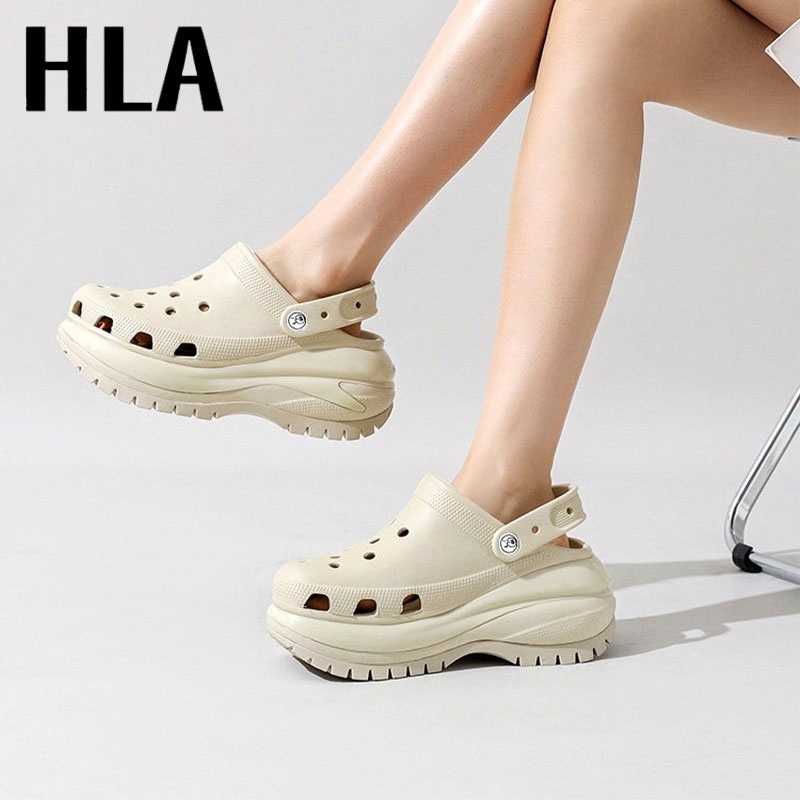 HLA Jelly Sandal Fuji Kodok Wanita Wedges 7cm Nyaman Dipakai
