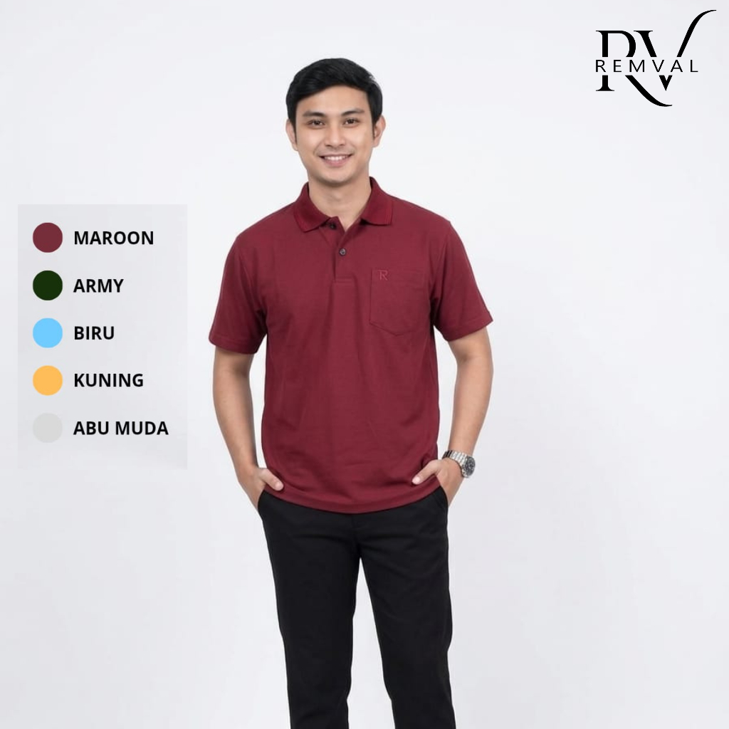 Kaos Pria Wangky Dewasa Lacoste Polos Baju Pria Premium Saku Depan