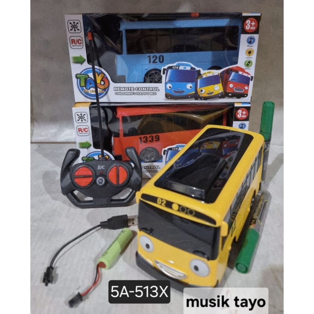 MAINAN ANAK RC Remote Control Bus Tayo//RC Bus Tayo//Tayo The Little Bus//Remote Control