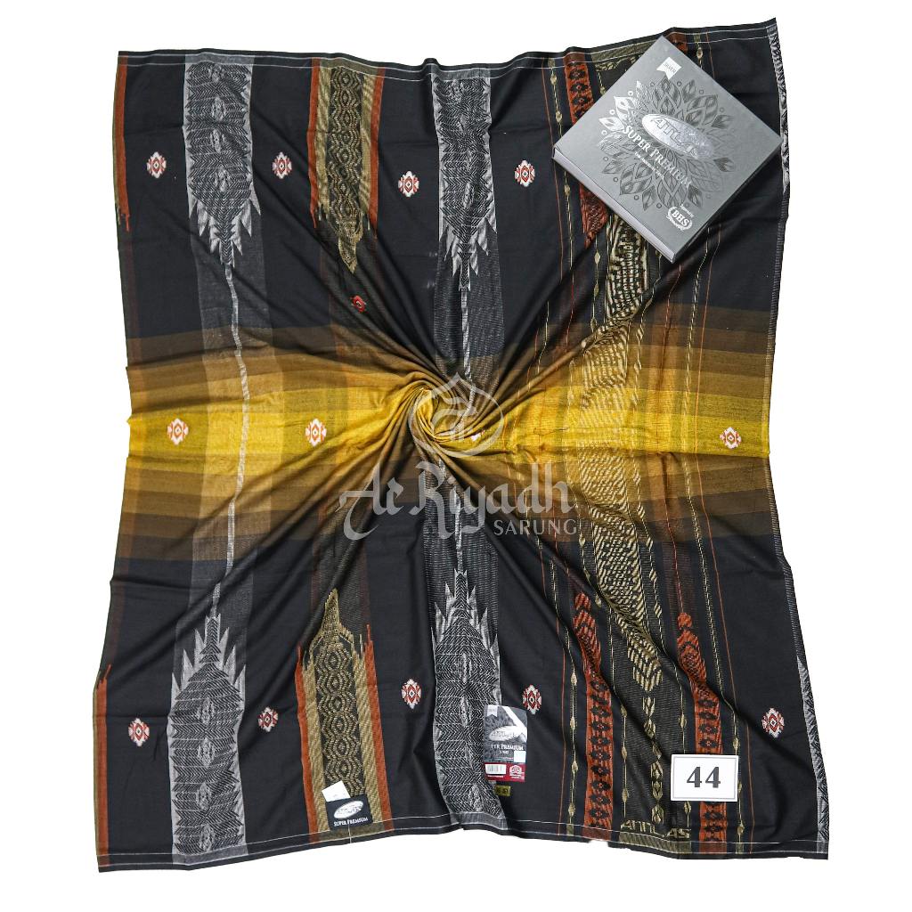 Sarung ATLAS Super Premium Gold S960 Motif JGI Varian Hitam Putih Warna Harga Terjangkau