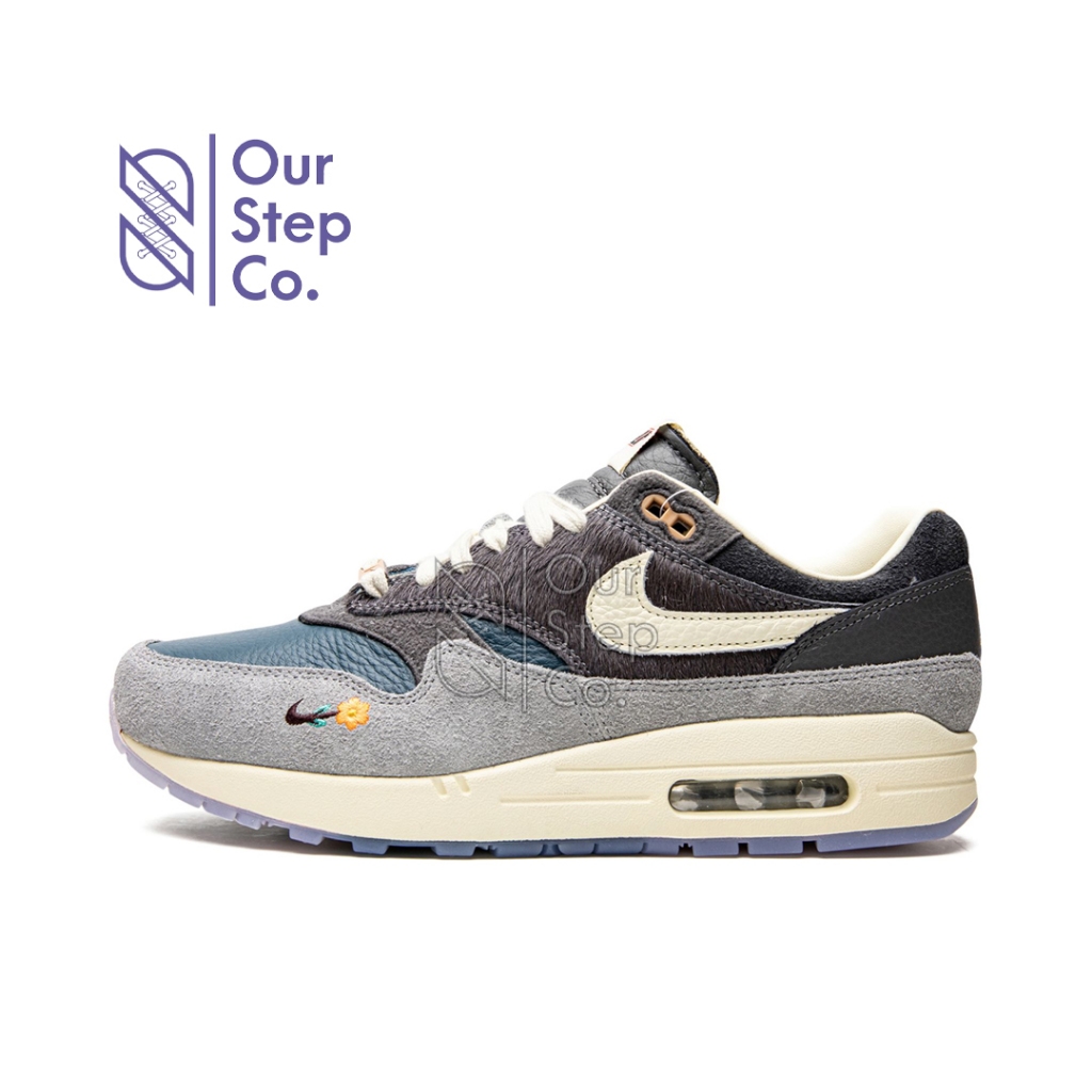 Sepatu Nike Air Max 1 X Kasina Grey Blue Marathon Original BNIB