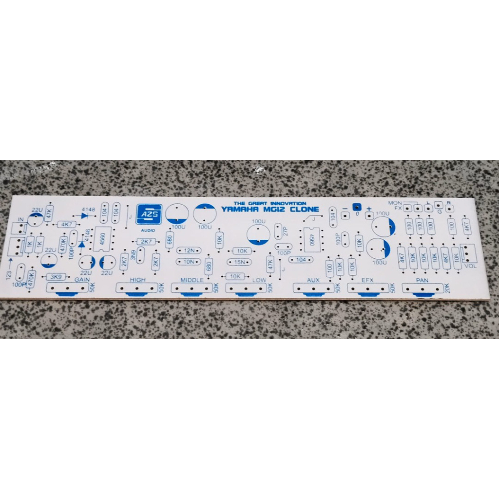 PCB Mixer 7 Potensio Clone YAMAHA MG12 SH-997