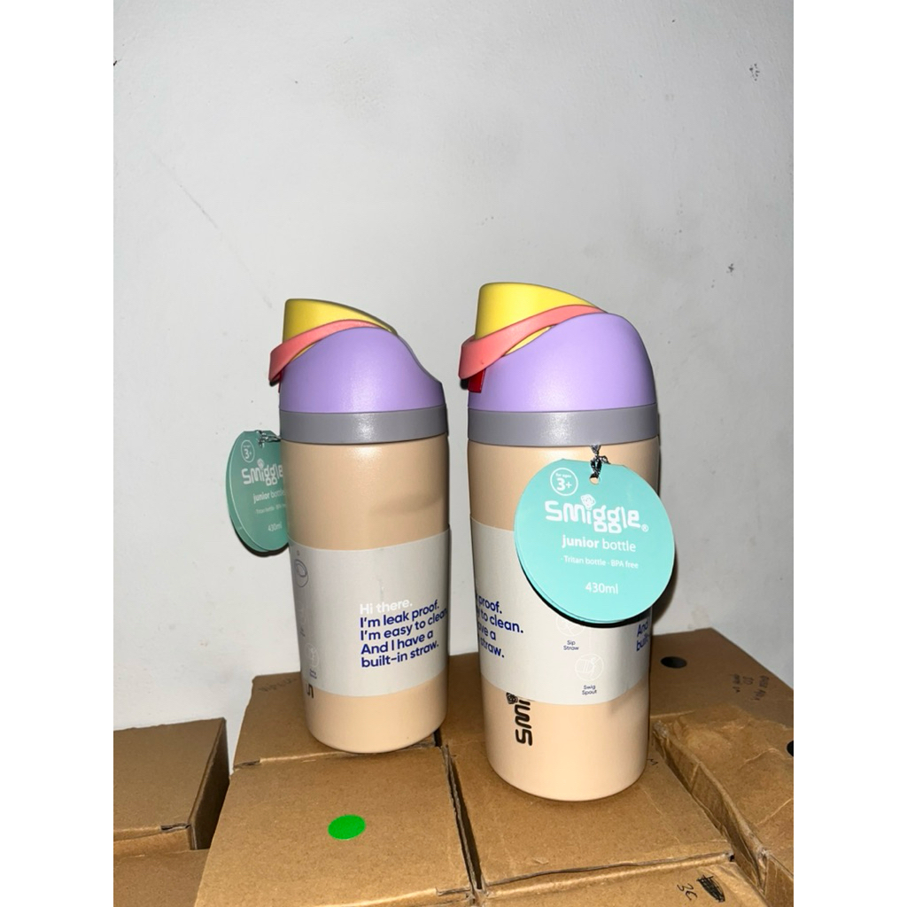 Smiggle Junior Bottle 430ml & Duo Mini Lunch Box Disney/Sonic | Bisa Bundling