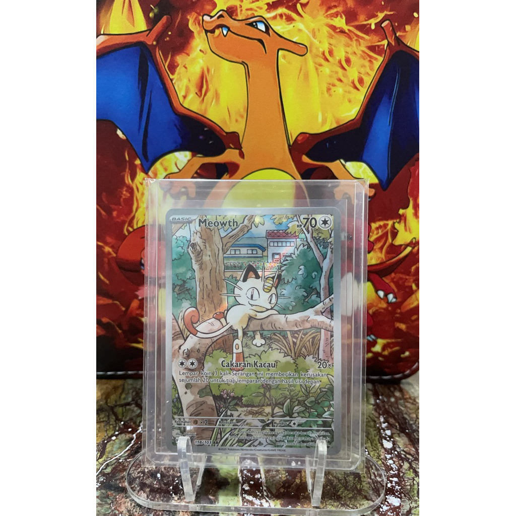 MEOWTH TCG AR POKEMON CARD