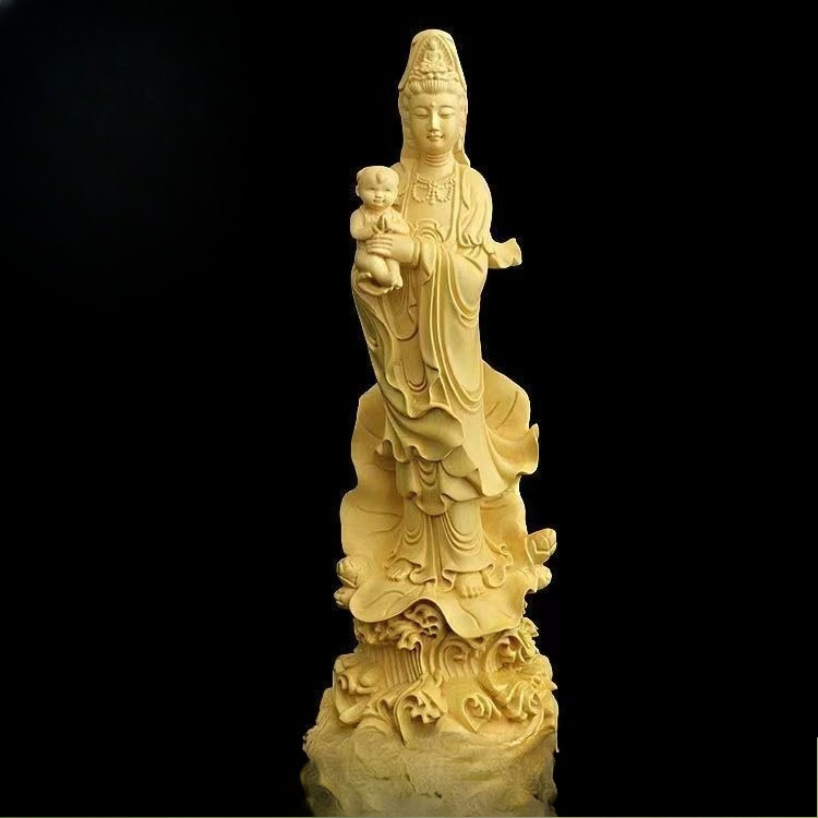 Patung ukiran kayu boxwood