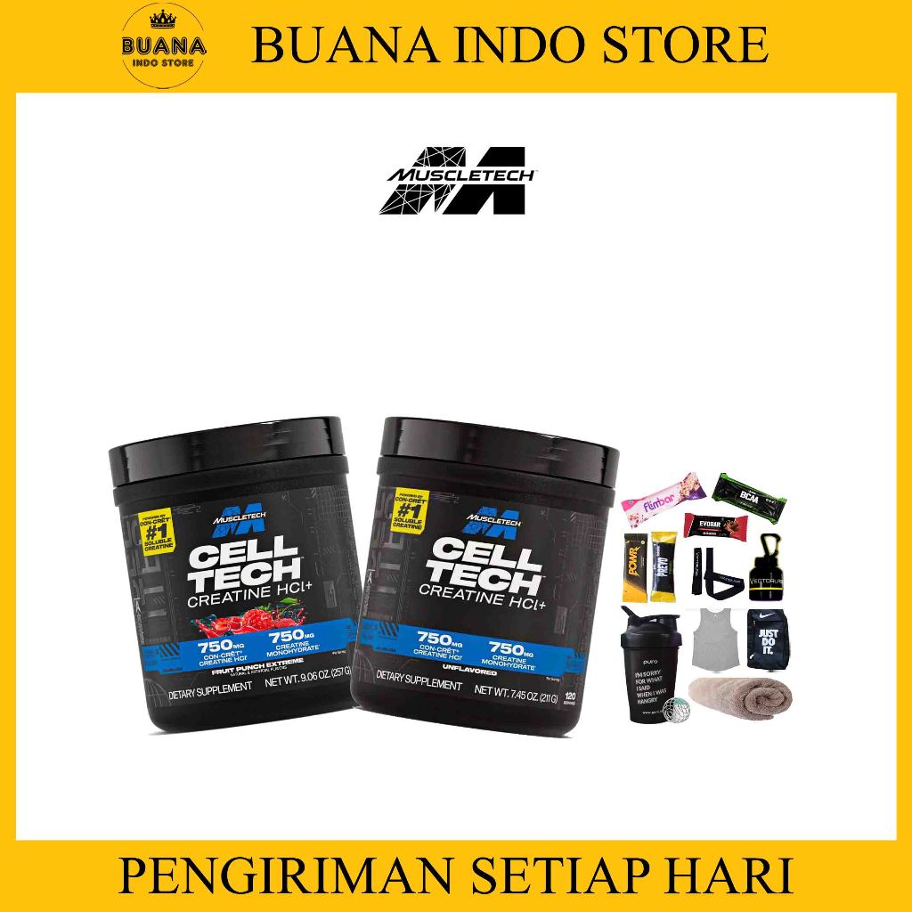 Muscletech Celltech Creatine HCL+ 120 Serving - Suplemen Cell Tech kreatin